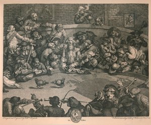 Das Hahnenkampf, 1759 von William Hogarth