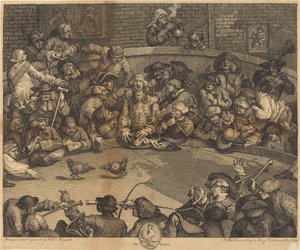 Das Hahnenkampf von William Hogarth