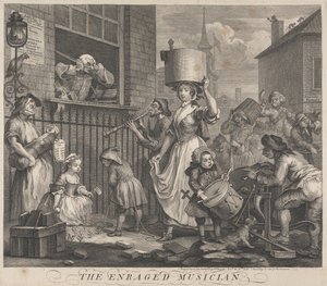 Der wütende Musiker von William Hogarth