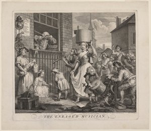 Der wütende Musiker von William Hogarth