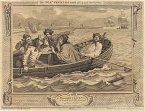 Der faule Lehrling wird weggeschickt und zur See geschickt von William Hogarth