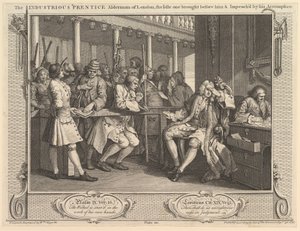 Der fleißige Lehrling, Alderman von London, der faule wird vorgeführt..., 30. September 1747