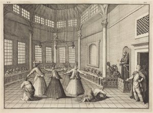 Das Innere einer Moschee von William Hogarth