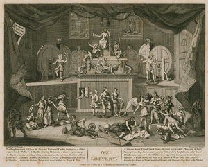 Die Lotterie von William Hogarth