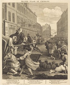 Die zweite Stufe der Grausamkeit von William Hogarth