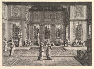 Das Serail, Aubry de La Mottrayes Reisen durch Europa, Asien und in Teile von..., 1723-24 von William Hogarth