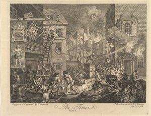 Die Zeiten, Platte 1 von William Hogarth