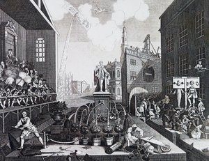 Die Zeiten. Tafel II 1762, von William Hogarth