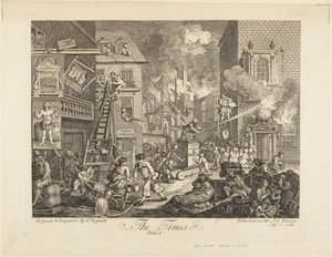 Die Zeiten: Platte I von William Hogarth