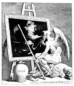 Zeit raucht ein Bild, 1761