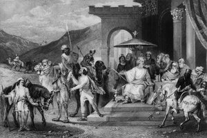 Er schrieb im Namen von König Ahasverus und sandte Briefe per Post auf Pferden