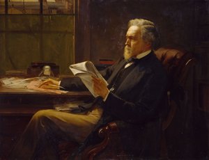 Porträt von George Jacob Holyoake 1817-1906