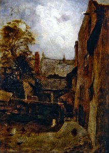 Skizze für Bidestone Bauernhaus von William Huggins