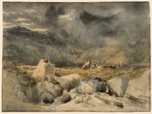 Moel Siabod, Nordwales von William James (after) Muller