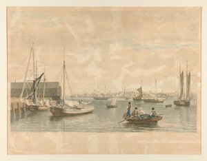 Boston. Vom Schiffshaus, Westende des Marinehofs von William James Bennett