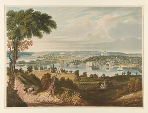 Die Stadt Washington von jenseits der Marinewerft aus von William James Bennett
