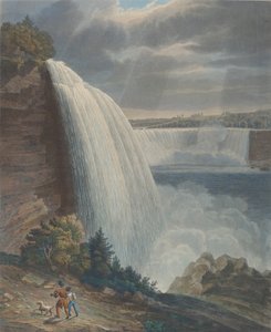 Niagarafälle vom Fuß der Treppe, 1829 von William James Bennett