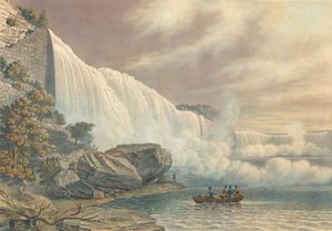 Niagarafälle von der amerikanischen Seite, veröffentlicht 1840