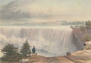 Niagarafälle vom Table Rock, veröffentlicht 1840 von William James Bennett