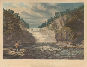 Ansicht der High Falls von Trenton: West Canada Creek, N.Y. von William James Bennett