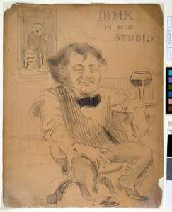 Dink in seinem Studio, ca. 1895 von William James Glackens