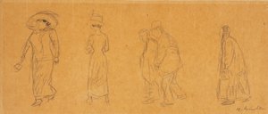 Fünf Figuren von William James Glackens