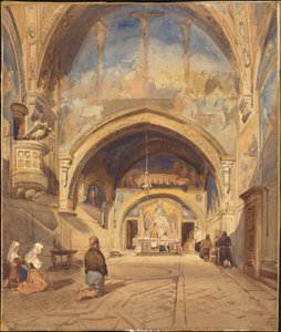 Innenraum der Kirche San Benedetto, Subiaco von William James Muller