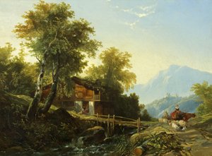 Schweizer Chalet von William James Muller