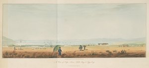 Ansicht von Kapstadt, Tafelbucht und Tygerberg, aus Reisen im Inneren von Südafrika, Bd. 1 von William John (after) Burchell