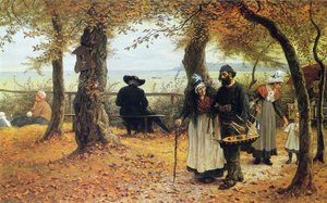 Das Ex-Voto zur Kirche bringen, 1875 von William John Hennessy
