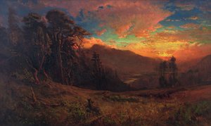 Ein herbstlicher Sonnenuntergang am Russian River