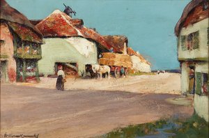 Heuwagen, ein Dorf in der Normandie
