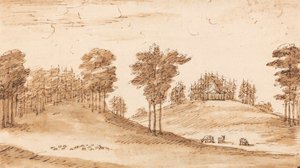 Entwurf für einen Pavillon in einem Hirschpark von William Kent