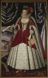 Porträt von Lucy Russell, Gräfin von Bedford (1580-1627), geb. Harington, von William Larkin von William Larkin