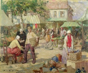 Ein bretonischer Markt von William Lee Hankey