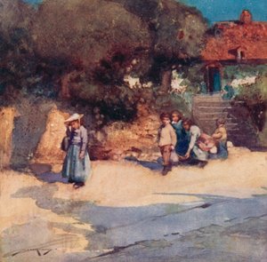 Illustration für The Deserted Village von Oliver Goldsmith von William Lee Hankey