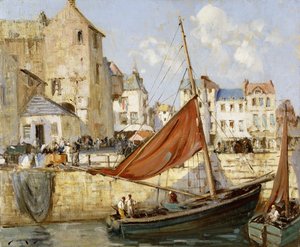 Der Hafen, Honfleur von William Lee Hankey