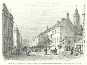 Die alte Universität von Glasgow