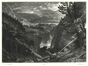 Lord Byrons Childe Harold, Gesang III, Strophe 96 (Gravur) von William Leighton Leitch