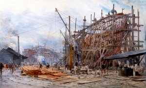Point House Werft von William Lionel Wyllie