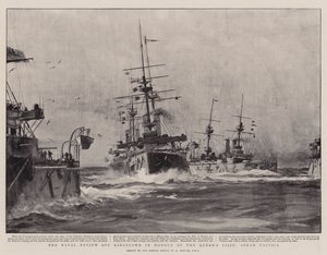 Die Marineparade vor Kingstown zu Ehren des Besuchs der Königin, Dampftaktiken