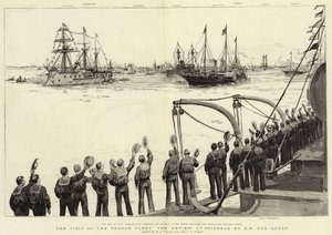 Der Besuch der französischen Flotte, die Überprüfung in Spithead durch Ihre Majestät die Königin