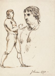 Porträt des Pugilisten Johnson