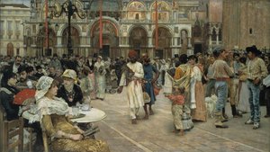 Der Markusplatz in Venedig, 1883