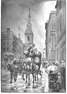 Cheapside - Ein regnerischer Tag, 1891