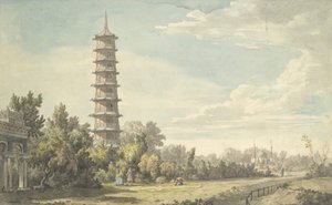 Blick auf die Wildnis in Kew, 1763 von William Marlow