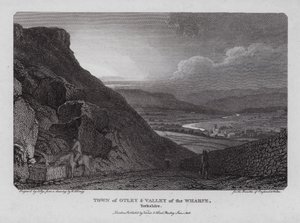 Stadt Otley und Tal des Wharfe, Yorkshire (Gravur) von William Marshall (after) Craig