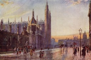Kings College Tor und Kapelle, Dämmerungseffekt
