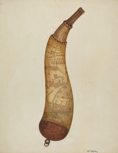 Pulverhorn, um 1940