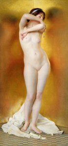 Glanz von Gold, Schimmer von Perlen von William McGregor Paxton